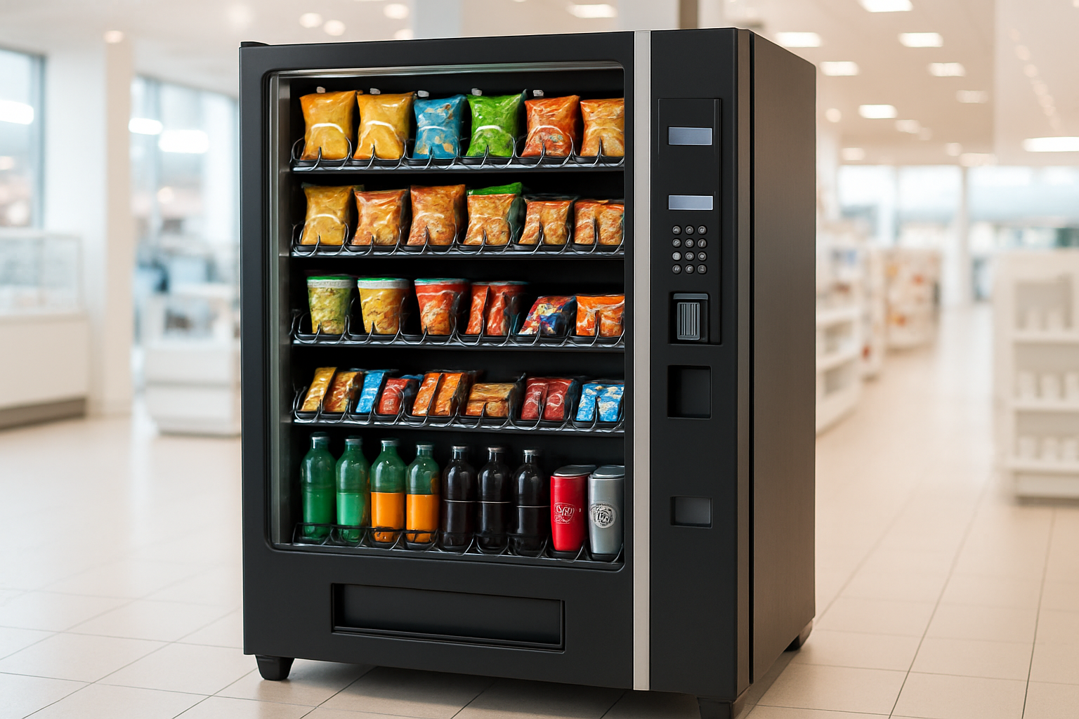 Guía para elegir la máquina de vending ideal en el sector alimentario
