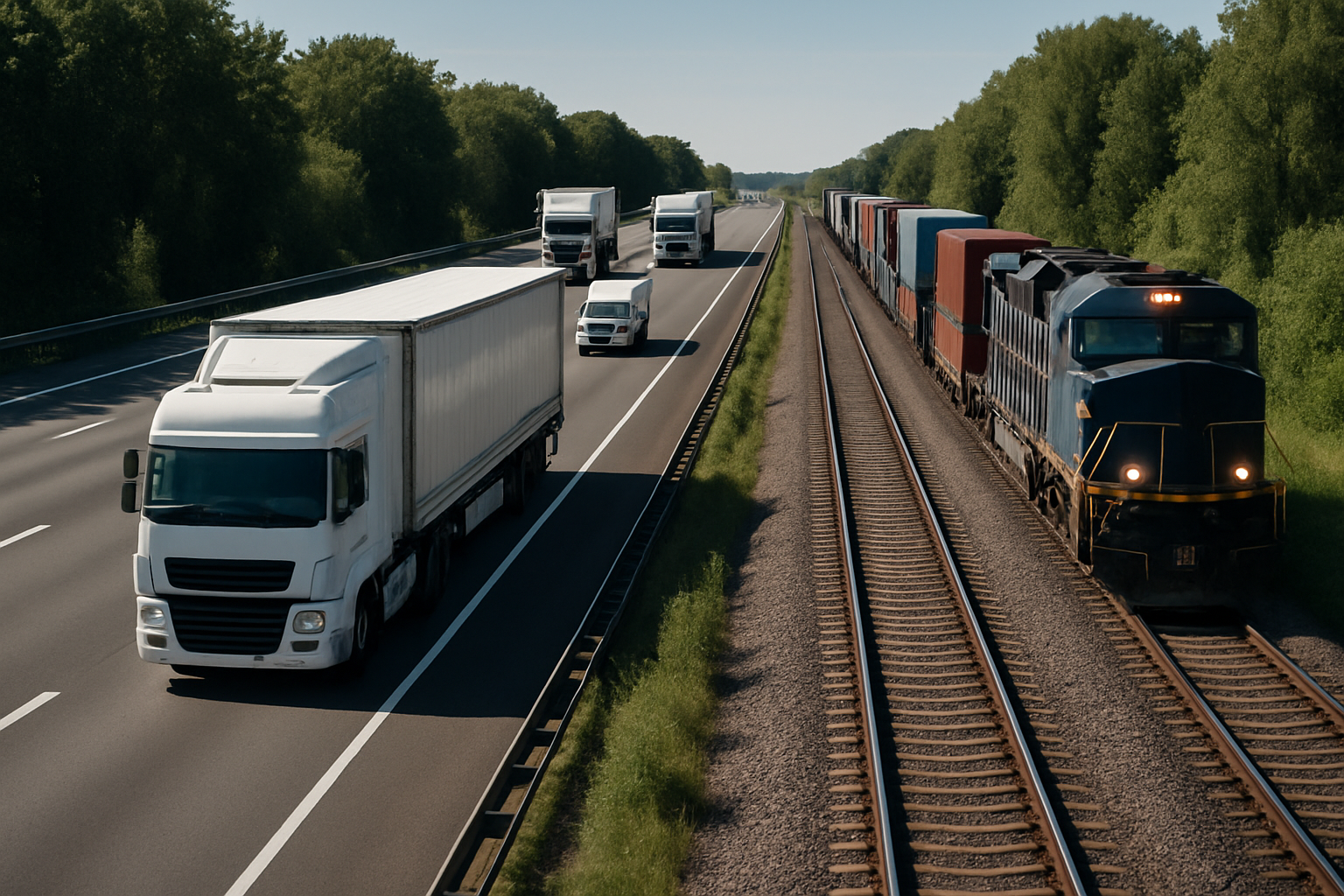 Transporte por carretera vs ferrocarril: ¿qué opción conviene a tu empresa?