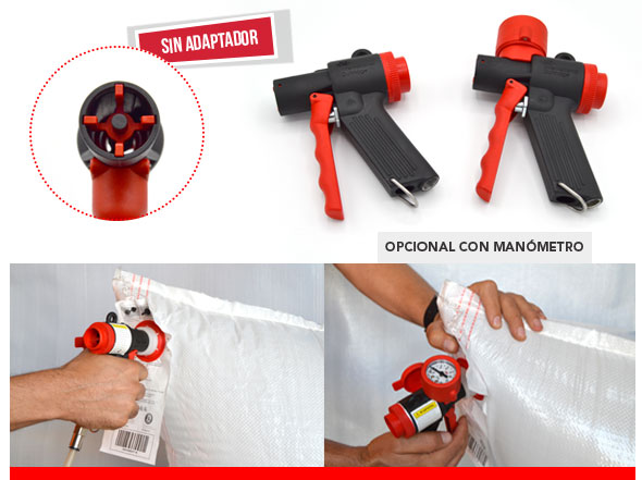 Pistolas para bolsas hinchables